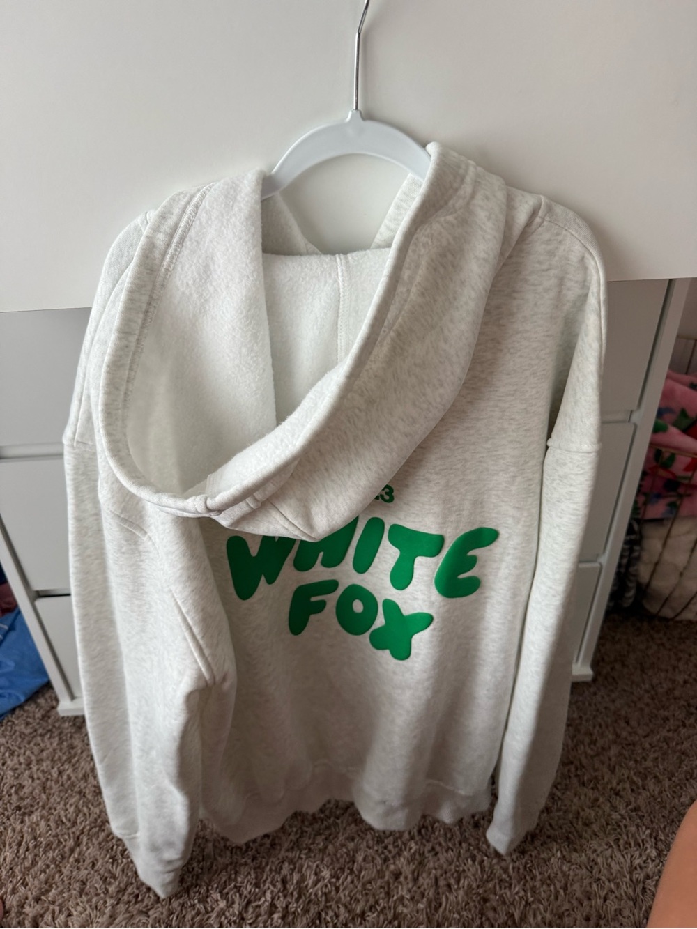 White Fox Boutique White Hoodie with Green Logo - Vol.3 - Picture 4 of 5